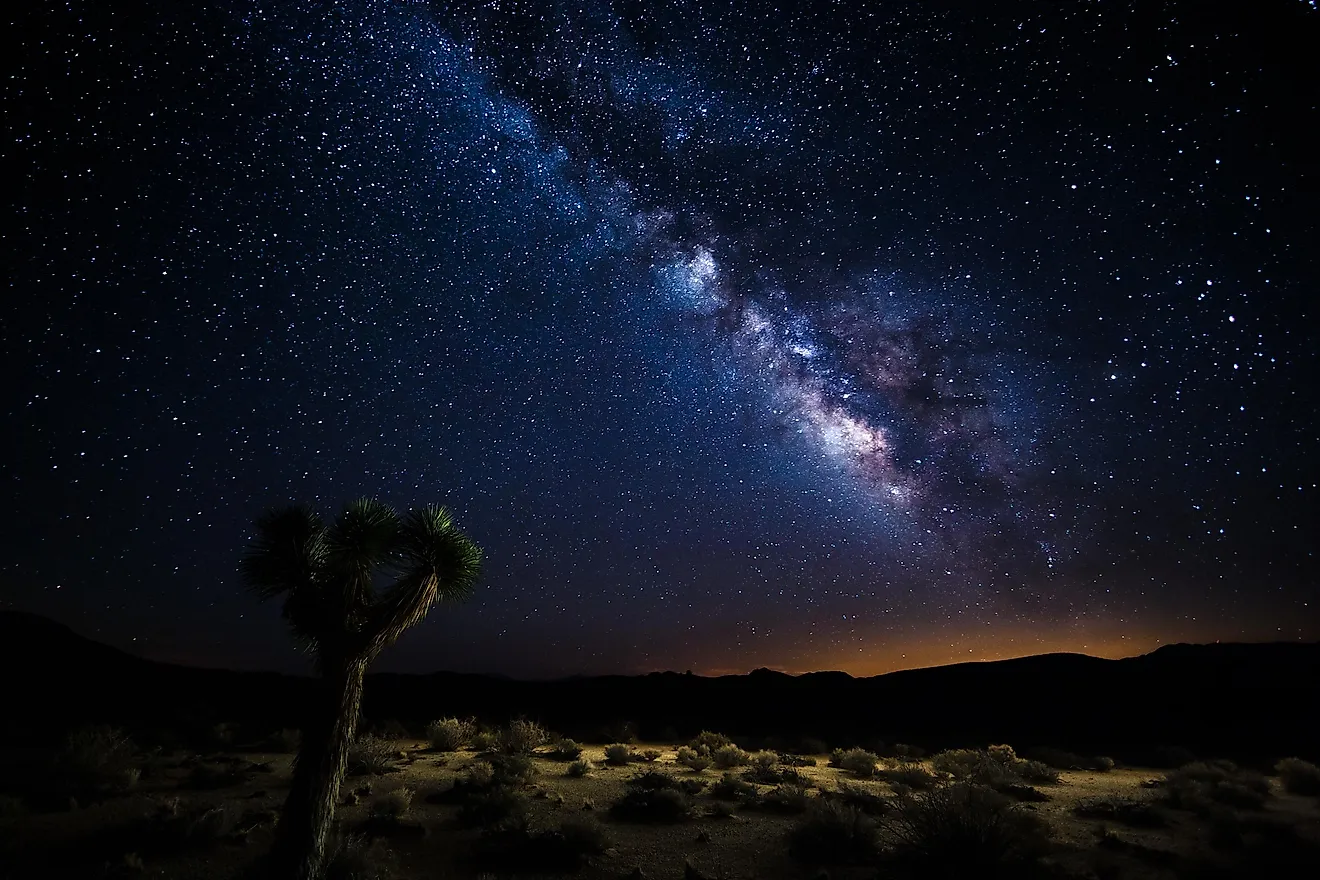 Death valley under the milky way.