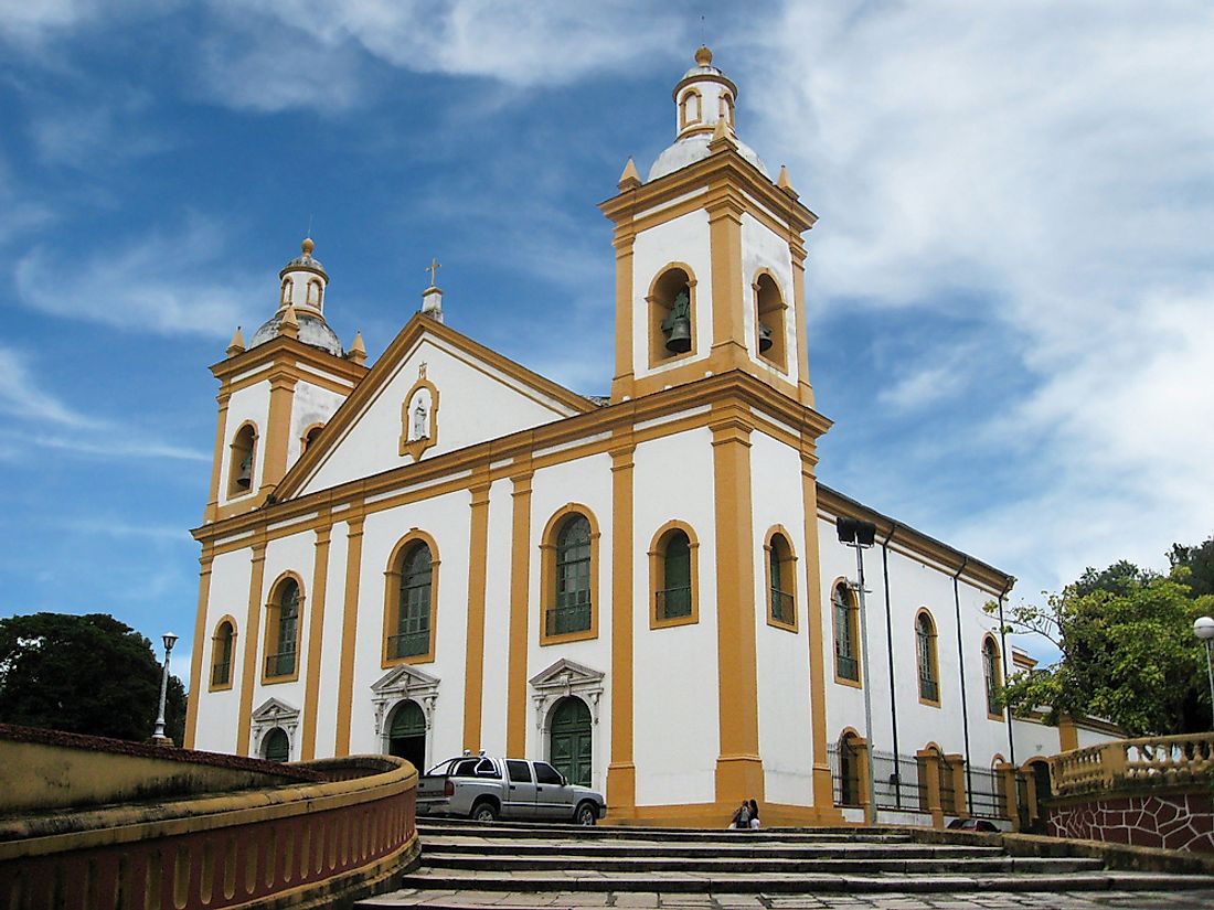 The Cathedral of Manaus, in Manaus, Brazil. 