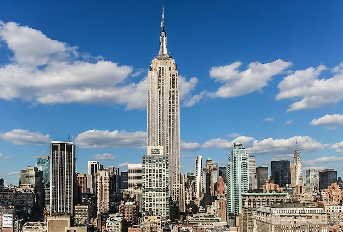 The Empire State Building in New York, New York. 