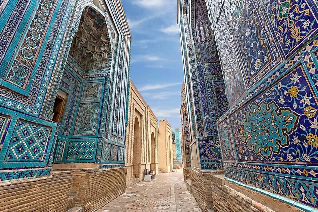 The mausoleums of Shakhi Zinda, Uzbekistan. 