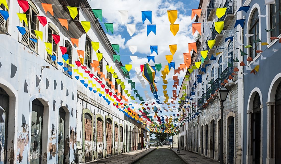 Historic city of Sao Luis, Maranhao State, Brazil.