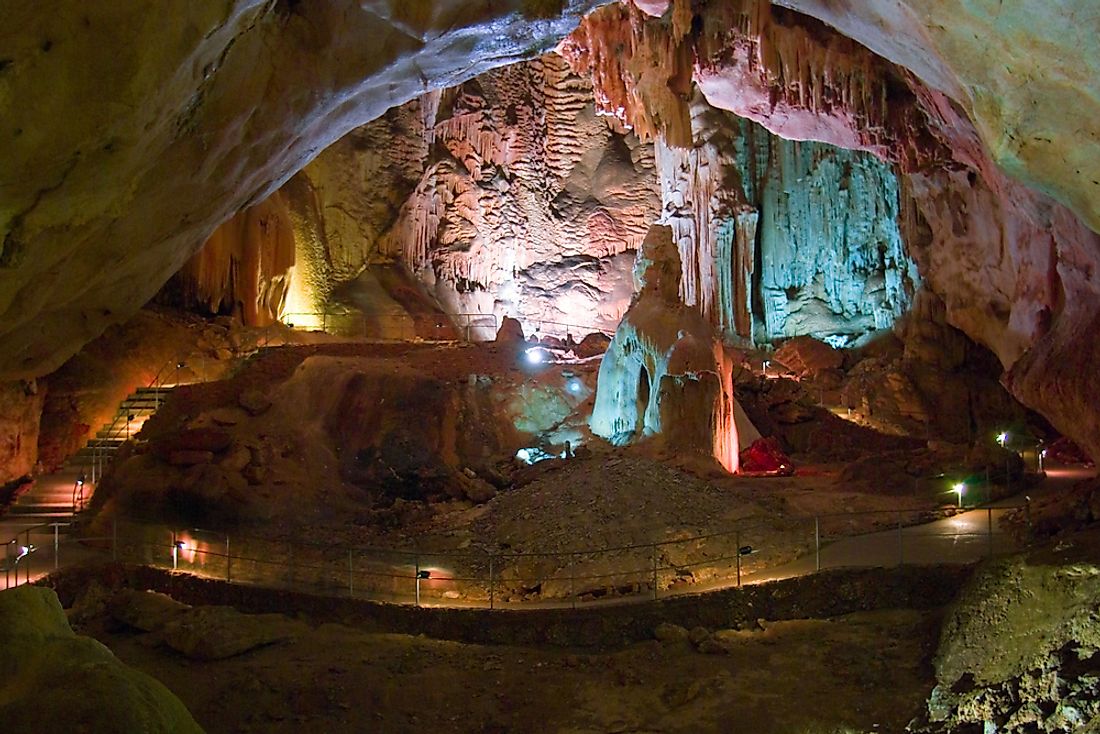 Marble cave in Crimea, Ukraine. 