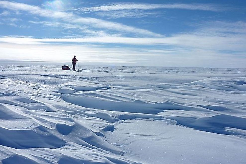 The world's most southerly road is located nowhere else than the most southerly continent of Antarctica.