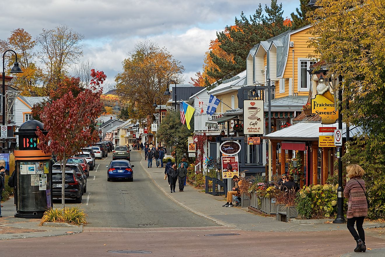 Baie-Saint-Paul is known for its art galleries, shops and restaurants. Editorial credit: Pierre Jean Durieu / Shutterstock.com