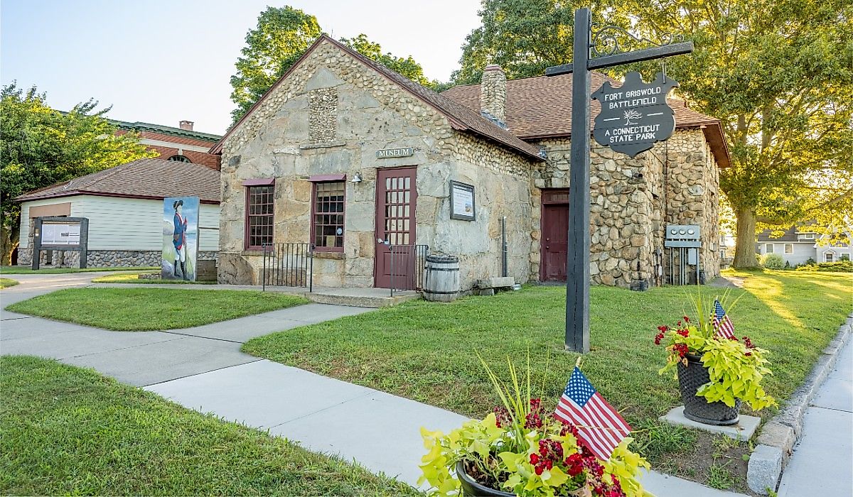 Visitor Center at Fort Griswold in Groton, Connecticut. Image credit Actium via Shutterstock