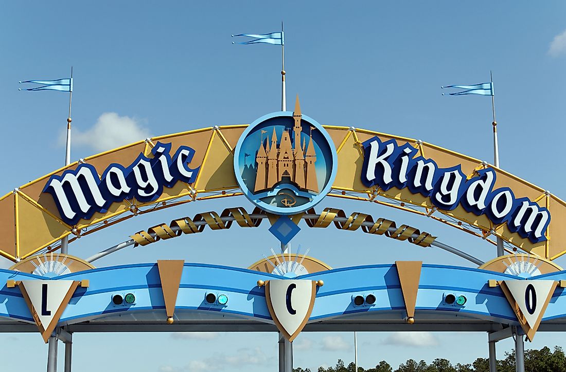 Magic Kingdom is the most visited amusement park in North America. Editorial credit: Katherine Welles / Shutterstock.com.