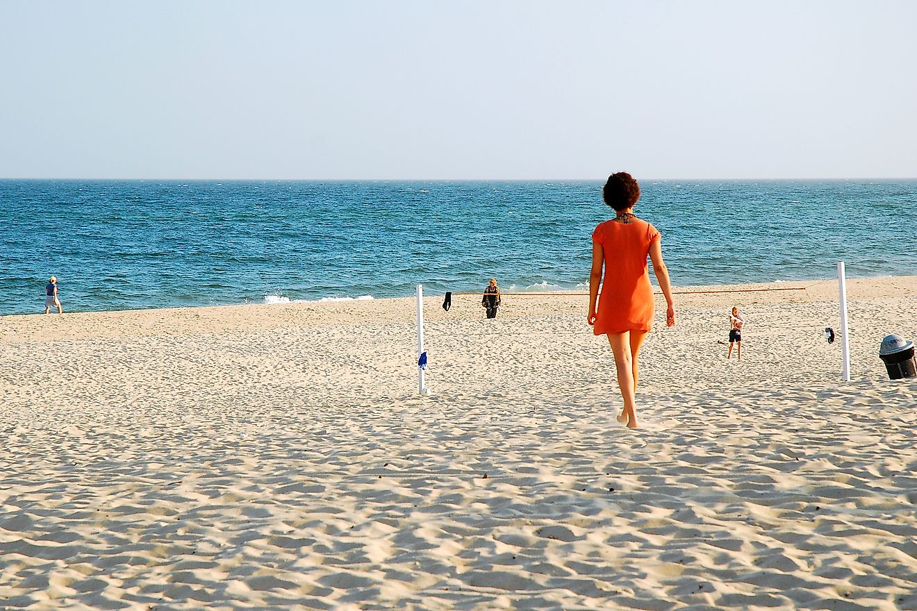 The main beach in East Hampton. Editorial credit: James Kirkikis / Shutterstock.com