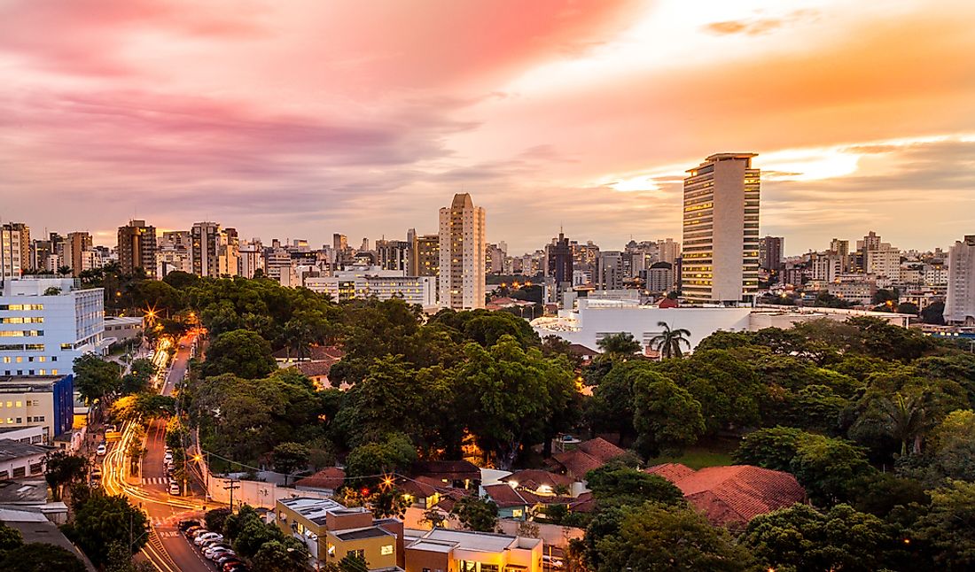 The skyline of Belo Horizonte. 