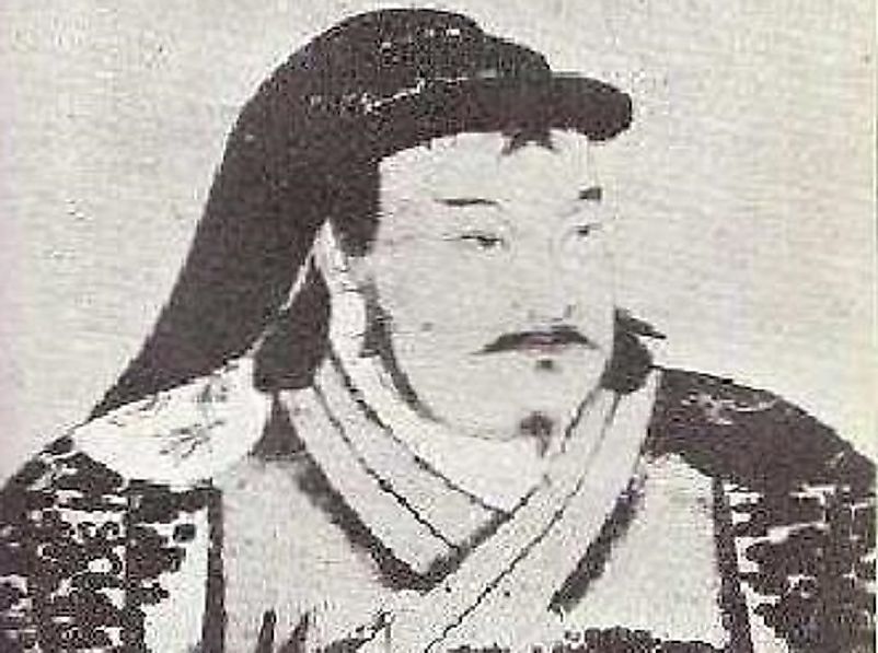 Kublai Khan (Qubilai Qaγan), grandson of Genghis Khan, 5th Khagan of the Mongol Empire, and founder of the Yuan Dynasty.