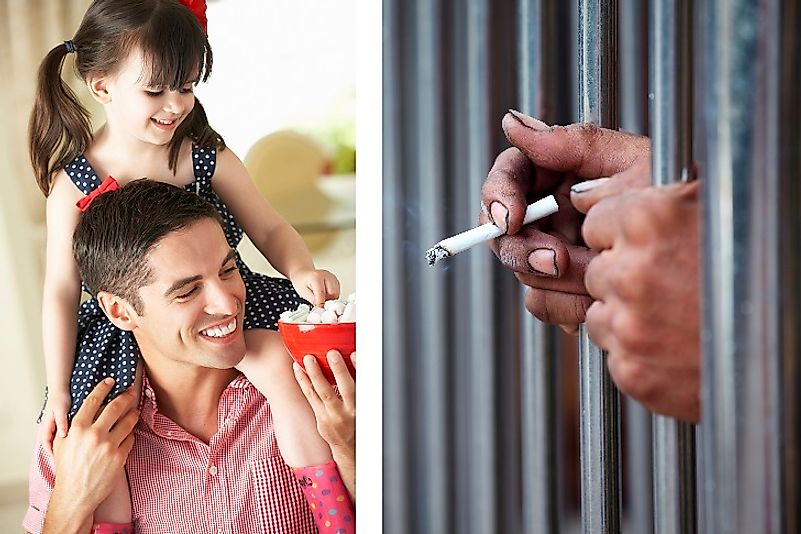 Giving sweets to children or cigarettes to prisoners for good behavior are often viewed as non-monetary "tokens".