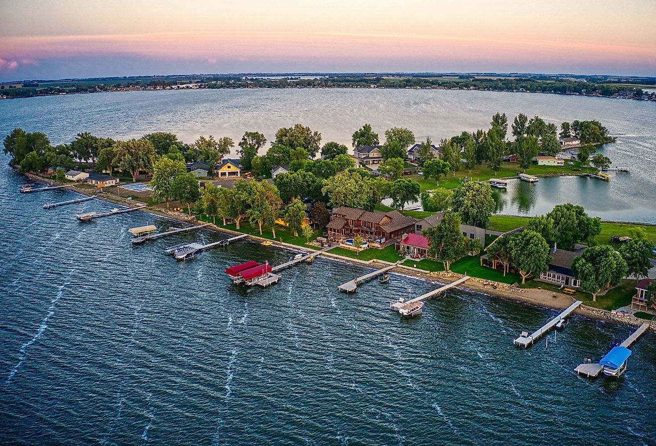 Overlooking Lake Madison, South Dakota.