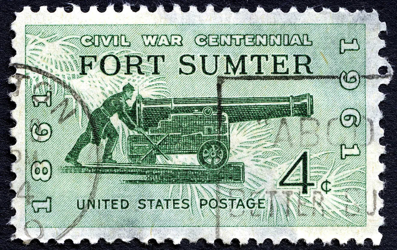 The Battle of Fort Sumter is an important moment in the history of the United States of America as it is often referred to as a battle that initiated the Civil War. IMage credit: chrisdorney / Shutterstock.com