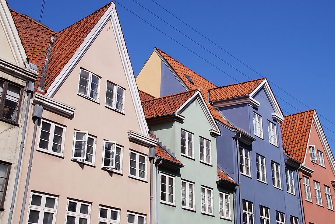 Houses in central Copenhagen. 