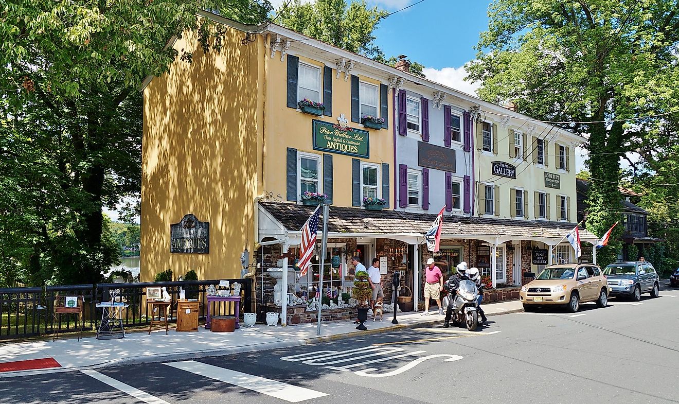 The charming historic town of Lambertville, New Jersey. Image credit EQRoy via Shutterstock.com