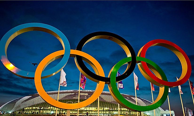 The 5 Olympic Rings represent the 5 continents of the world.