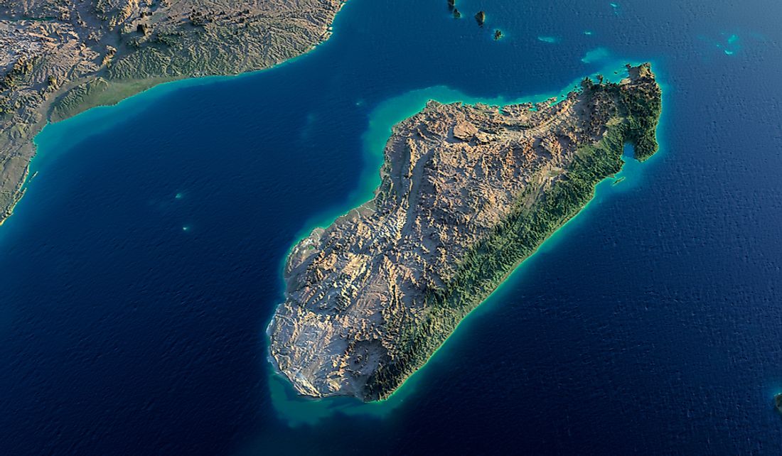 Madagascar sits off the eastern coast of southern Africa.