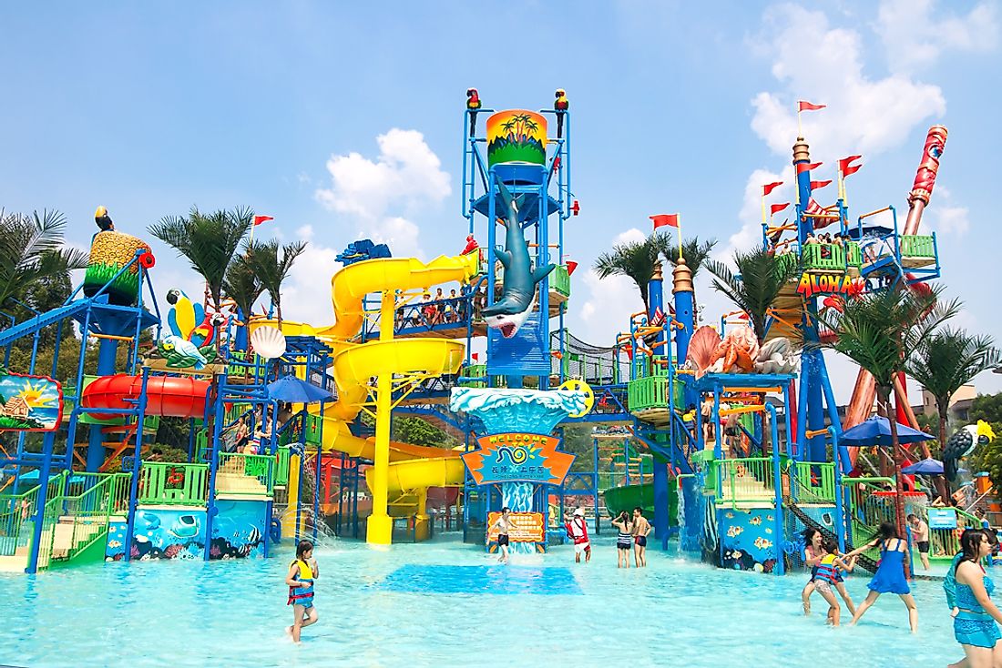 The Chimelong Water Park in Guangzhou is the most-visited park in China and the largest park of its kind in the world. Editorial credit: GuoZhongHua / Shutterstock.com.