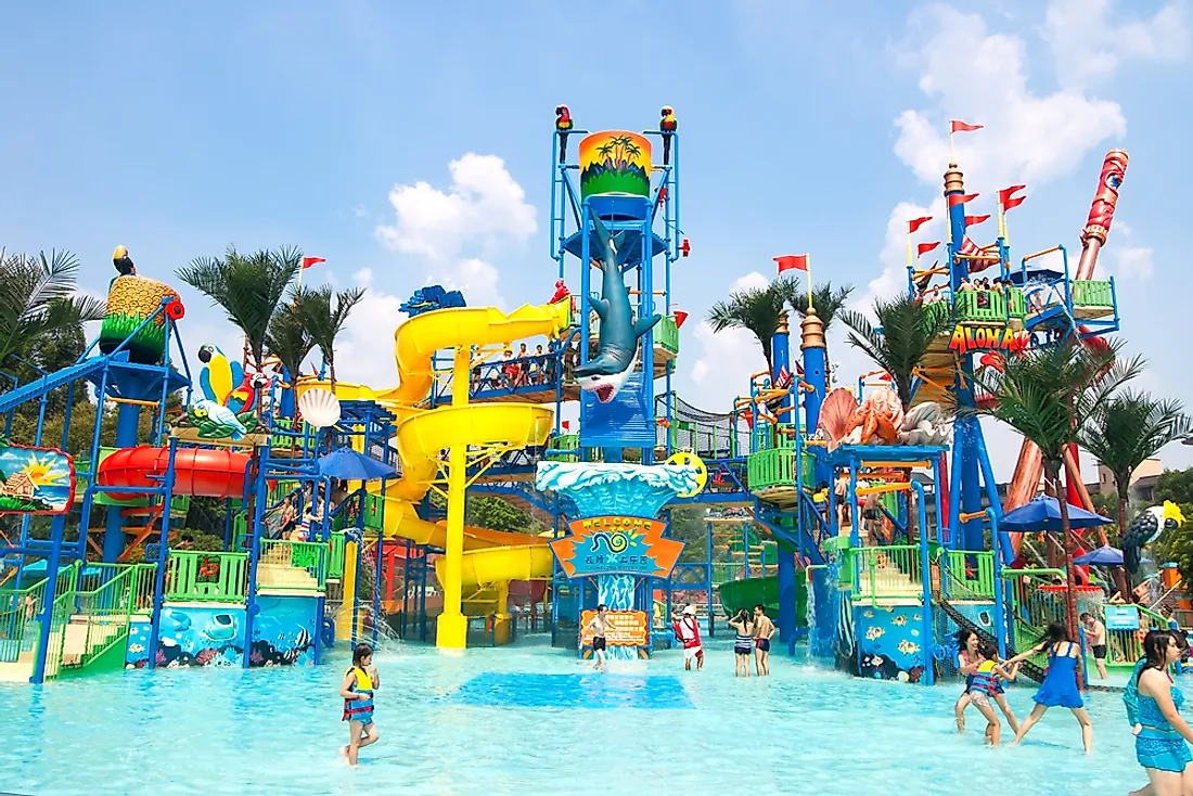 The Chimelong Water Park in Guangzhou is the most-visited park in China and the largest park of its kind in the world. Editorial credit: GuoZhongHua / Shutterstock.com.