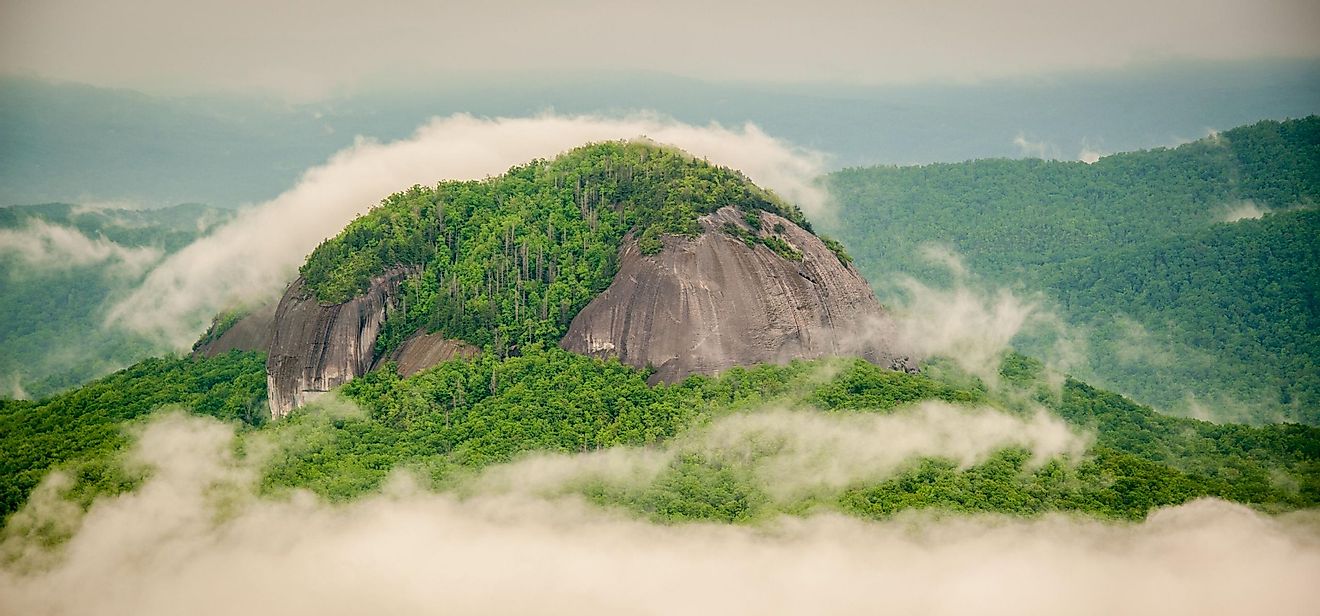  Looking Glass Rock in Pisgah National Forest, NC. Image credit jadimages via Shutterstock