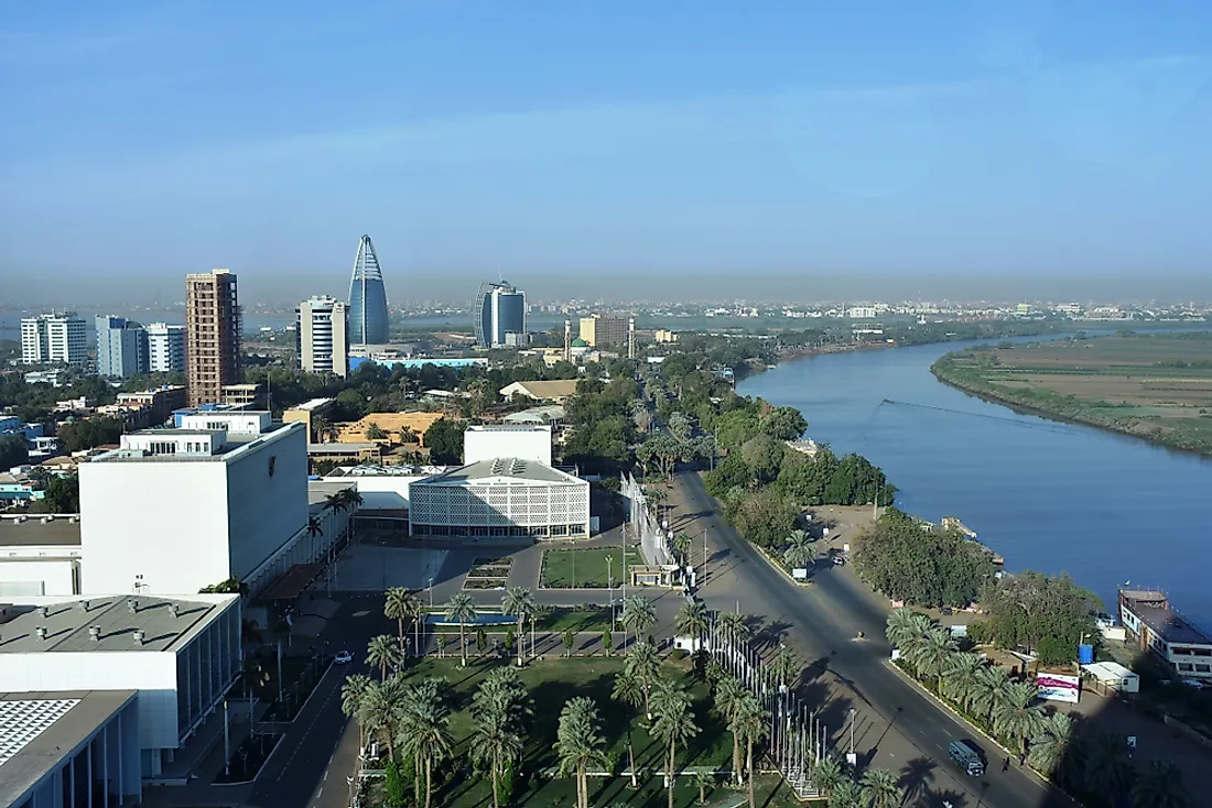 Khartoum, the capital city of Sudan. Editorial credit: Claudiovidri / Shutterstock.com. 