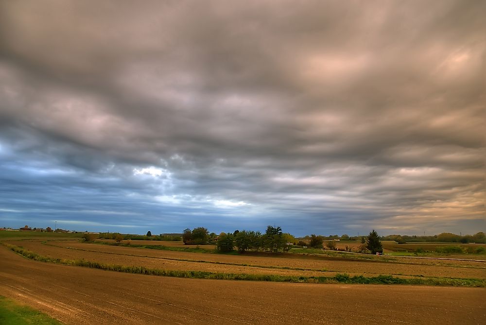 An example of stratus clouds. 