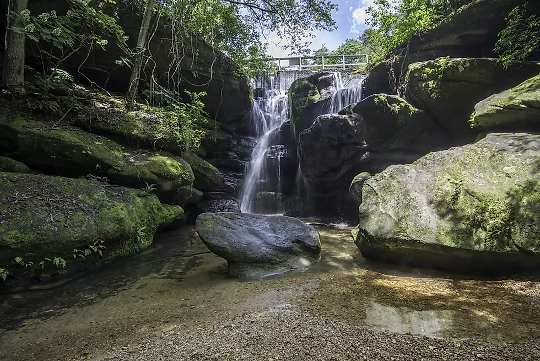 Rainbow Falls in Alabama's Dismal Canyon.