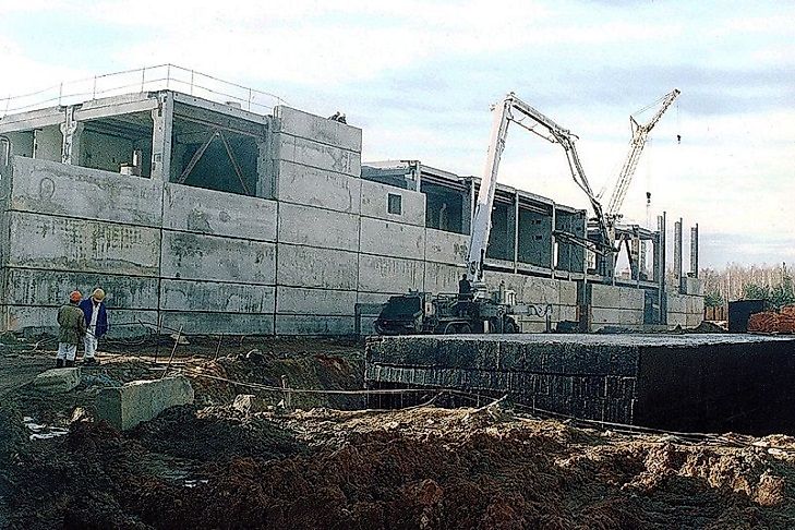Nuclear fission waste storage site in one of the Mayak facilities.