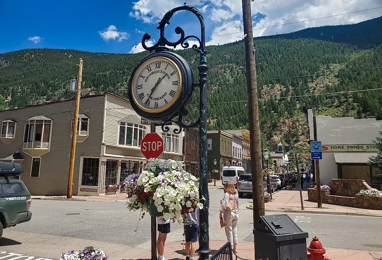 Street scene in the historic downtown of Georgetown, Colorado. Image credit raclro via iStock.com