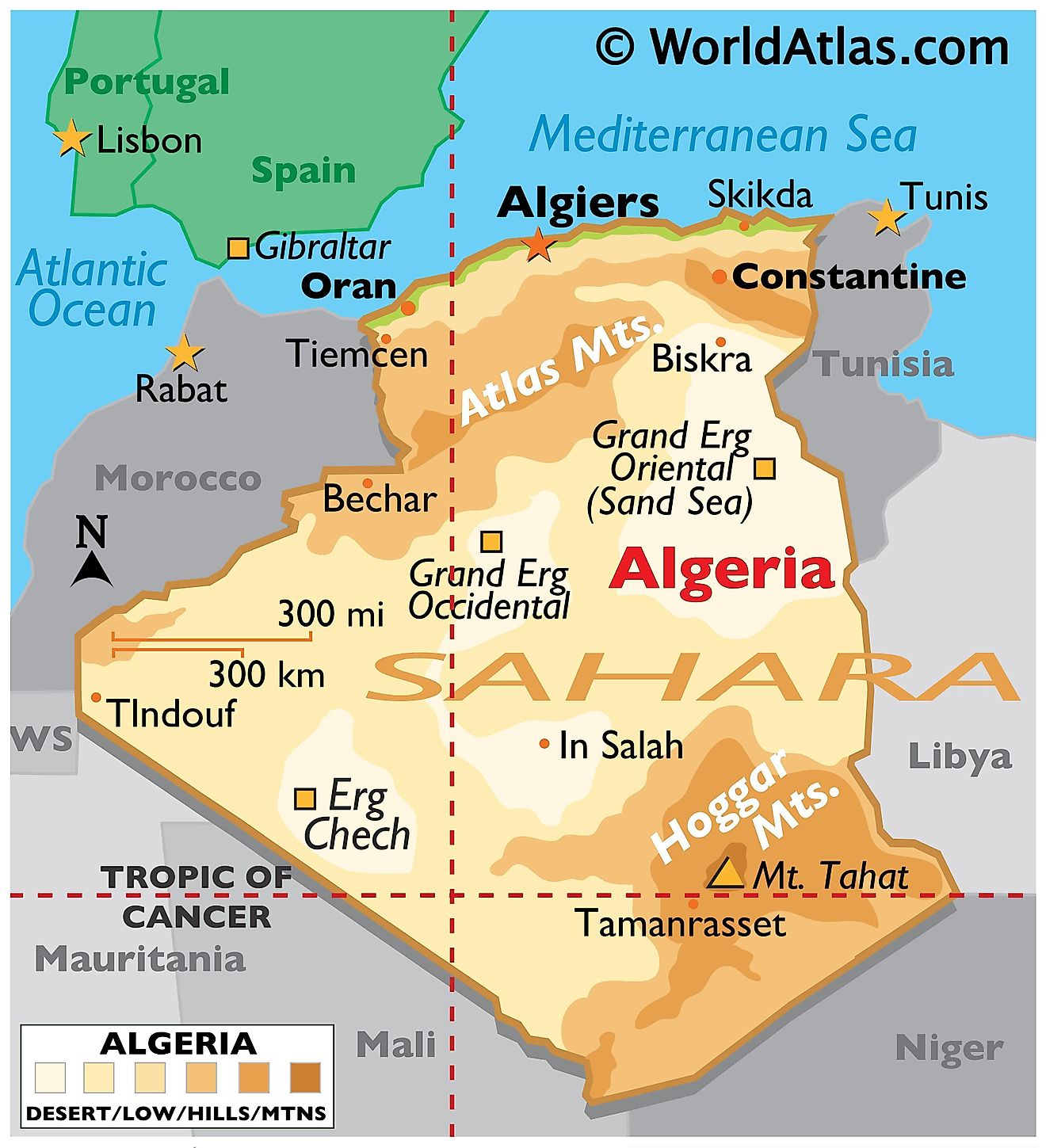 Mapas De Argelia Atlas Del Mundo