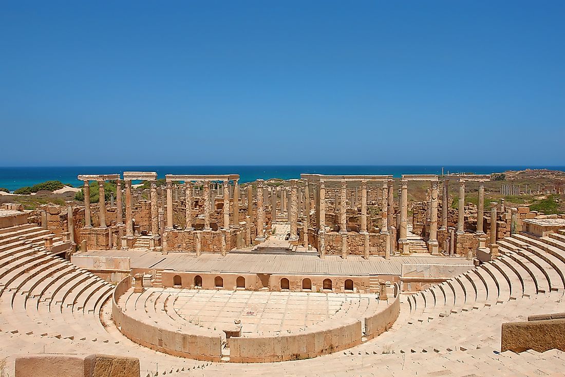 Ruins near Al Khums, Libya. 