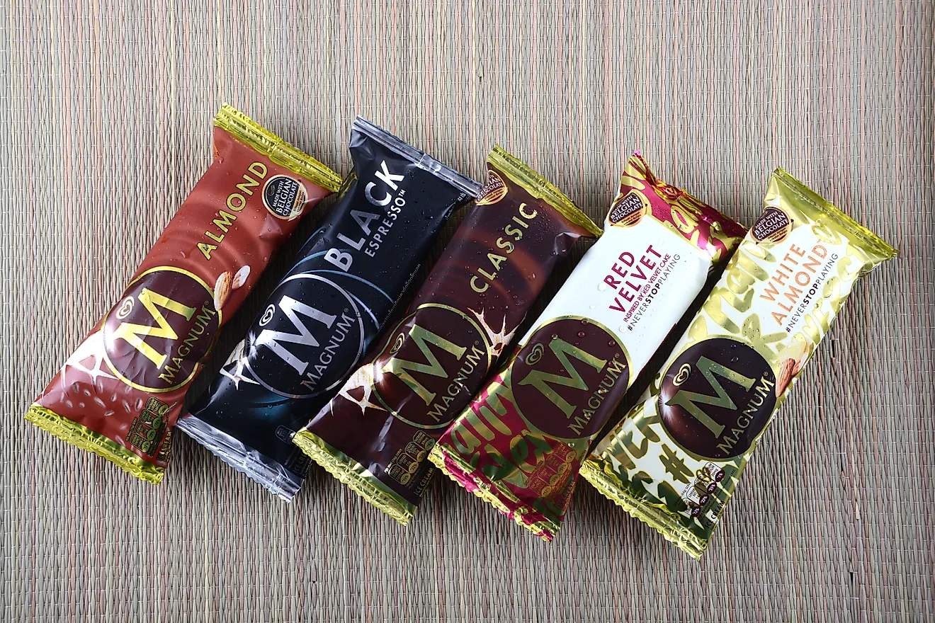 The famous Magnum ice cream by UNILEVER. Editorial credit: aswadie / Shutterstock.com