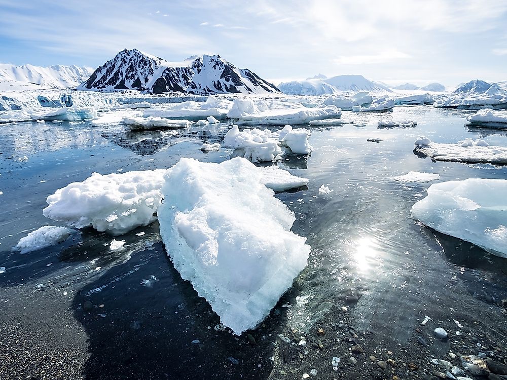 Ice gouging is a risk in the Arctic. 