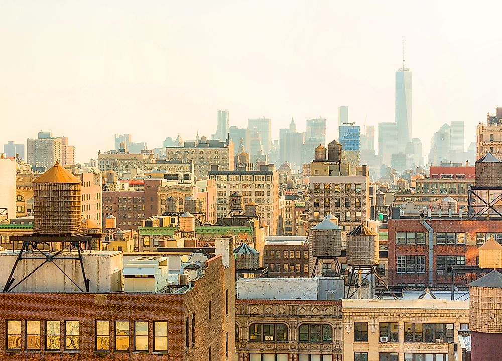 The density of Manhattan has inspired a term known as "Manhattanization".