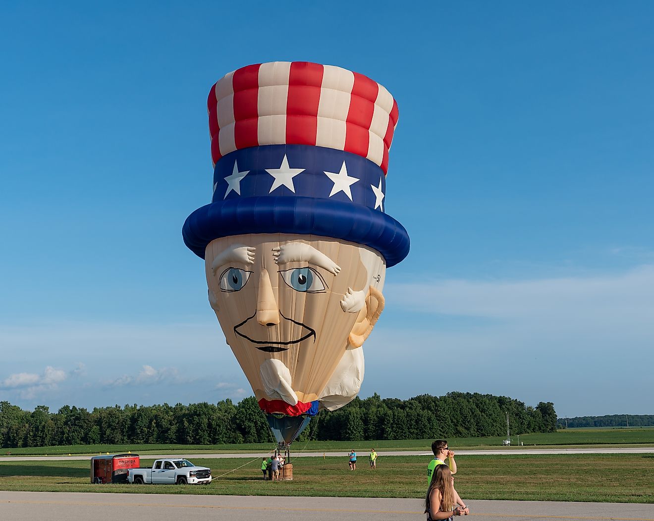 Uncle Sam balloon in Marysville, Ohio. Image credit: Arthurgphotography / Shutterstock.com.