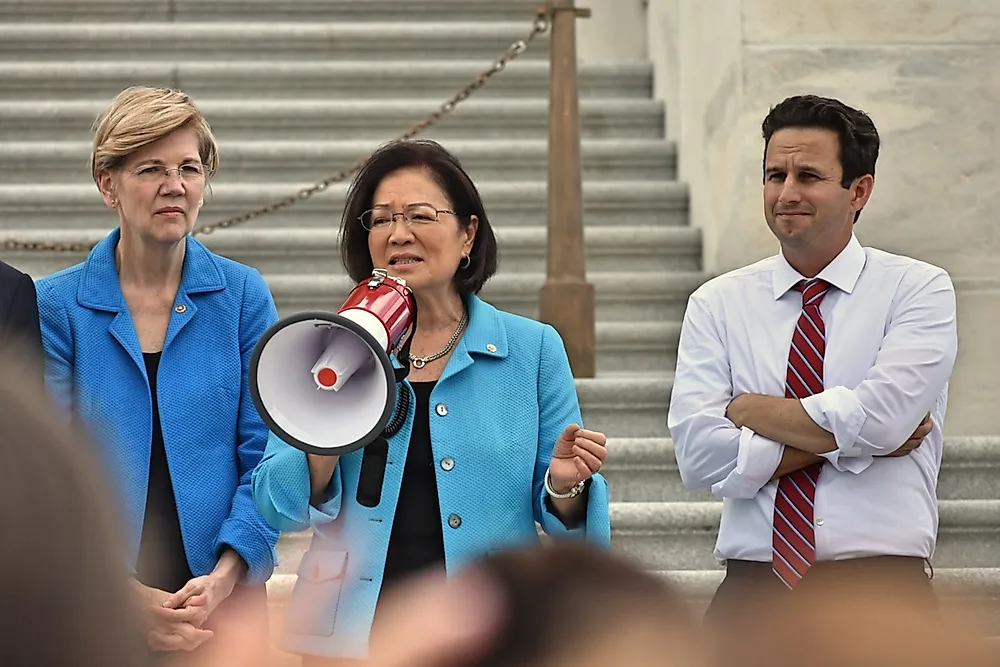 Senator Mazie Hirono is a US senator with Japanese background. Editorial credit: Kelly Bell / Shutterstock.com. 