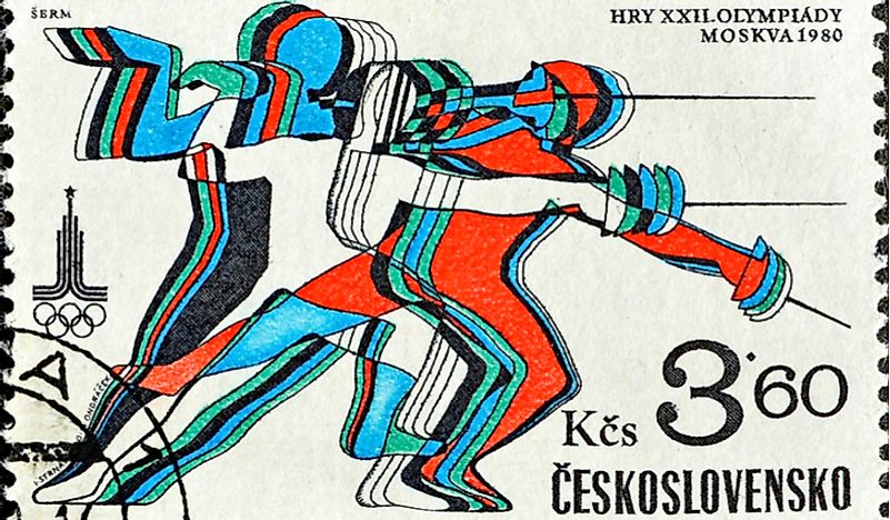 A stamp from the former Czechoslovakia. Editorial credit: EhayDy / Shutterstock.com. 