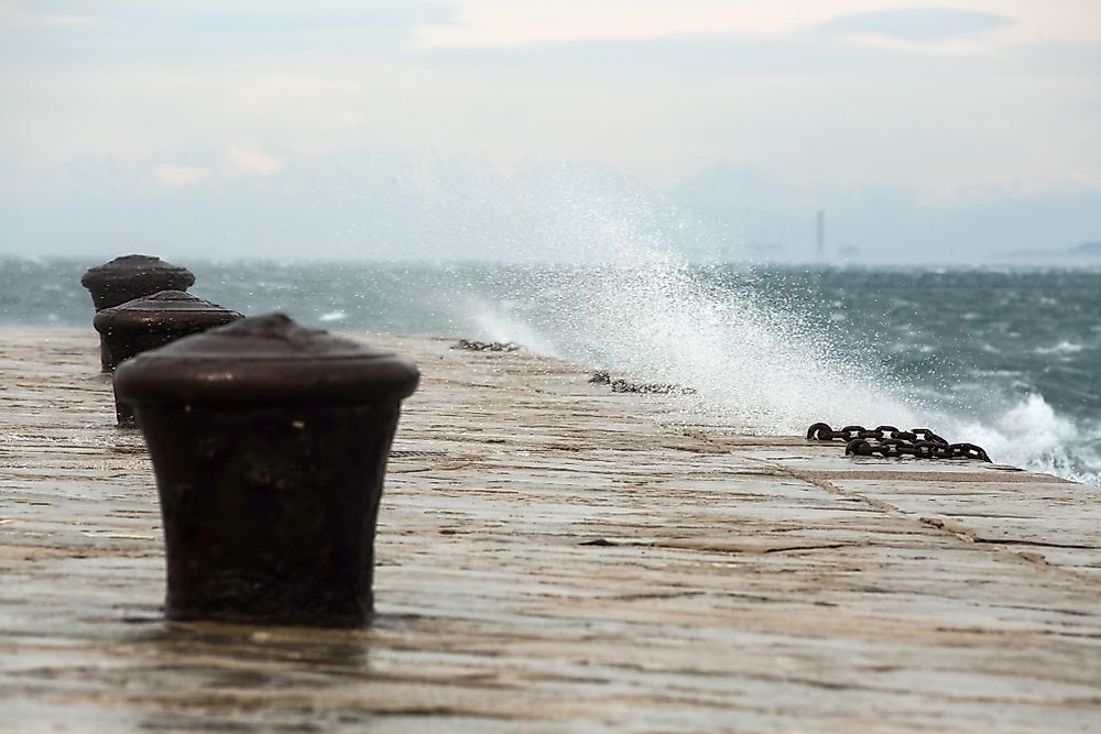 A bora wind in Italy. 