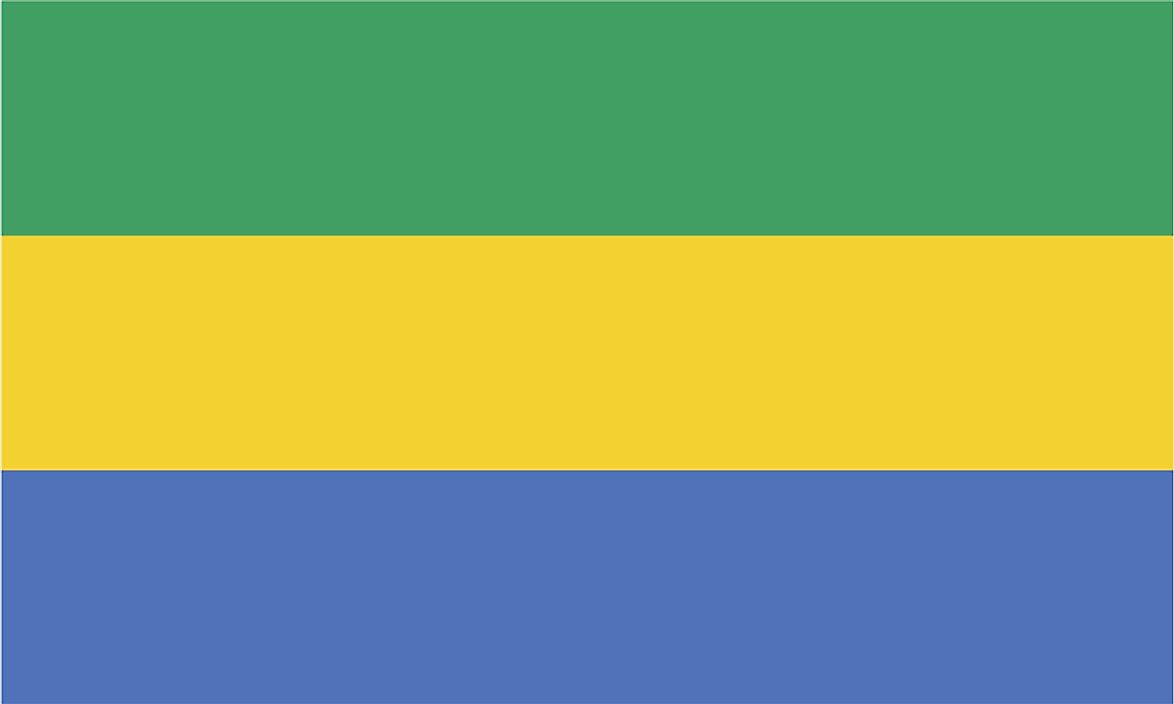 The flag of Gabon.