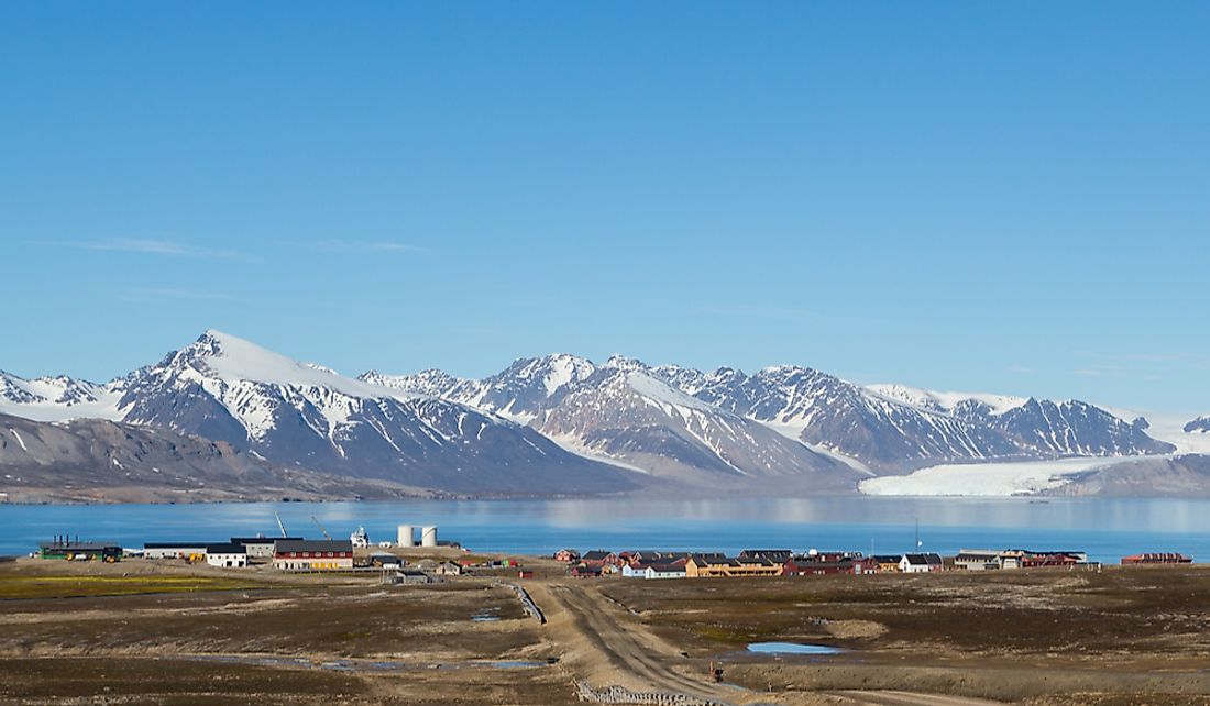 The scientific research base at Ny-Ålesund is home to about 30 people.