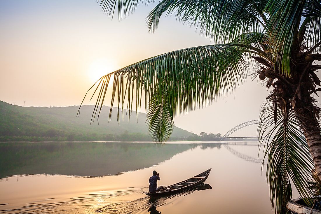 Lake Volta in Ghana. 