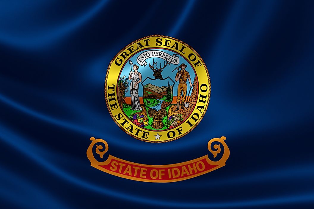 The state flag of Idaho.