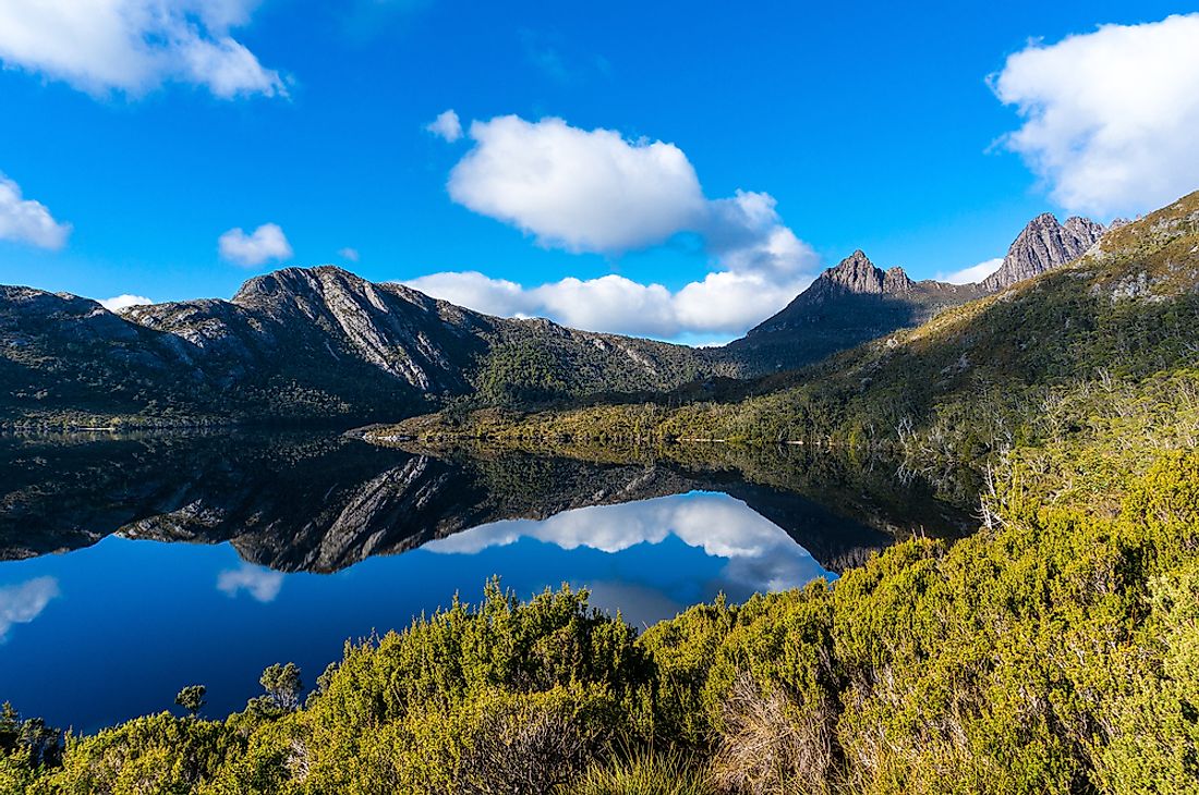 Lake St. Clair National Park in Tasmania, Australia. 