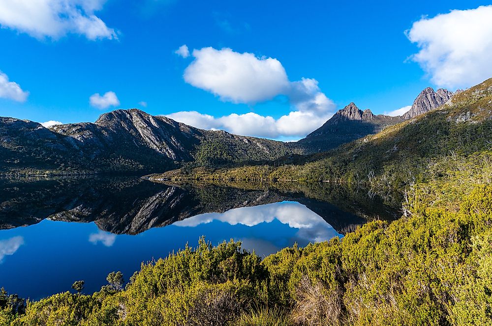 Lake St. Clair National Park in Tasmania, Australia.