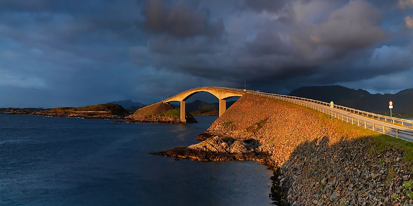 Norway's Atlantic Ocean Road has an abundance of unique bridges, causeways, and winding twists and turns.