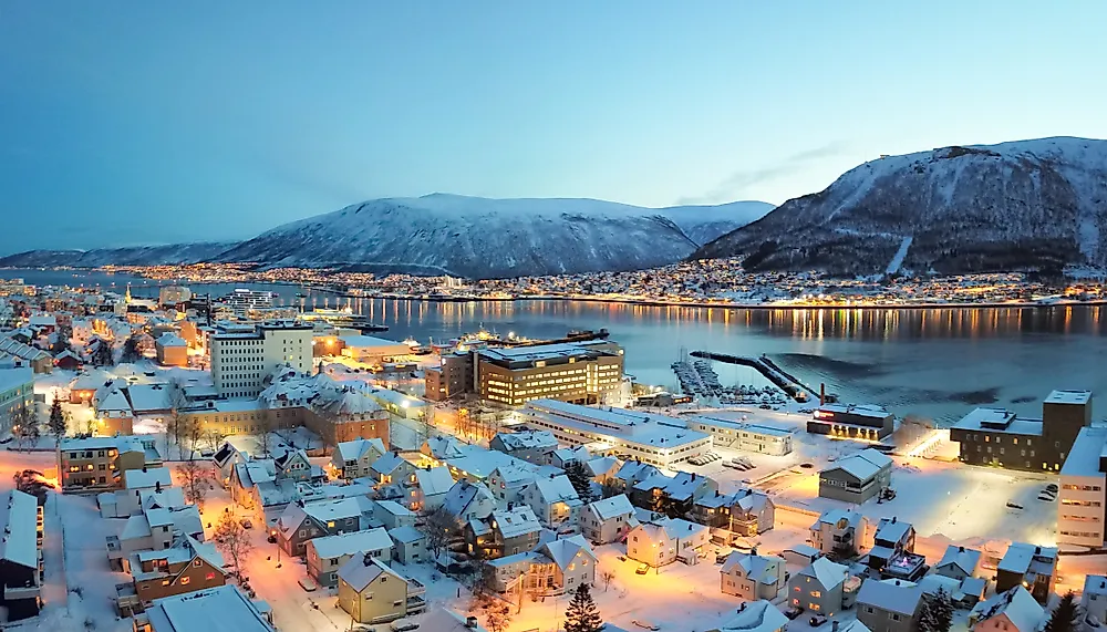 Polar night in Norway. 