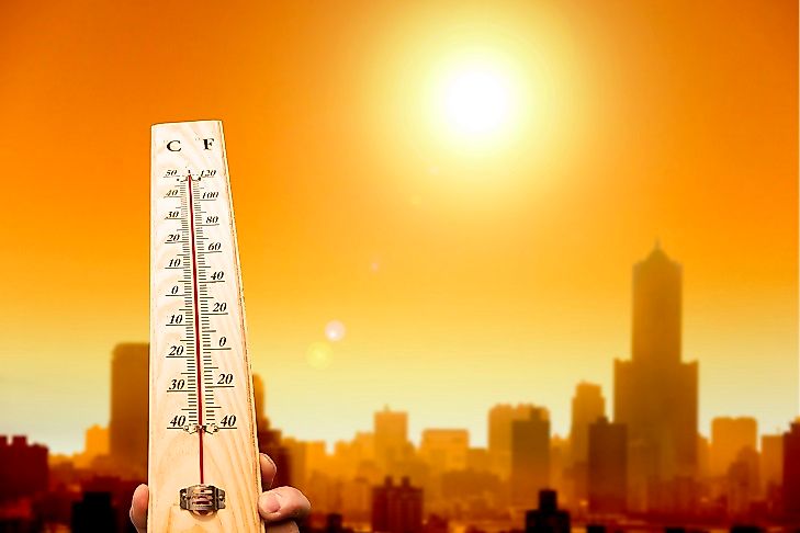 The earth's mean temperature continues to rise further and further higher than historical norms.