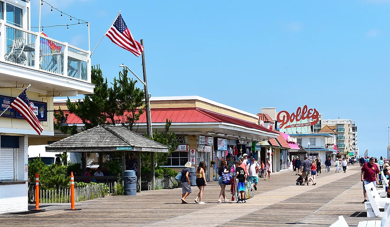 The beachside in Rehoboth Beach, Delaware. Image credit: John M. Chase / Shutterstock.com