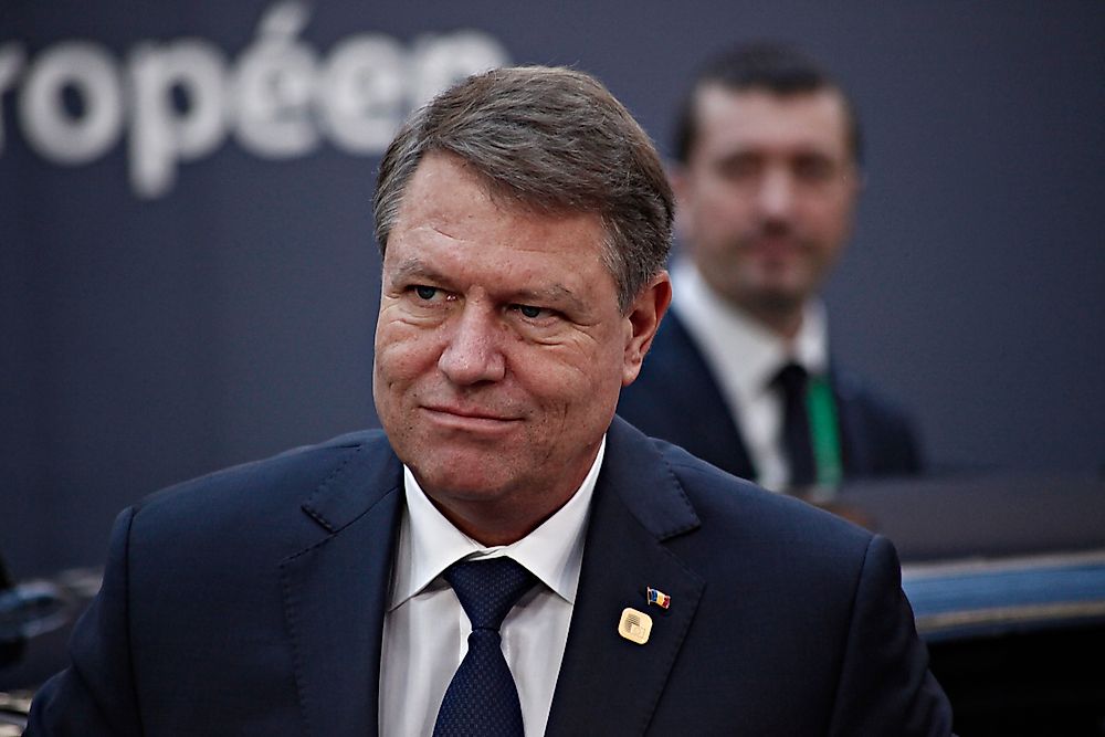 Klaus Iohannis, the incumbent president of Romania. Editorial credit: Alexandros Michailidis / Shutterstock.com.