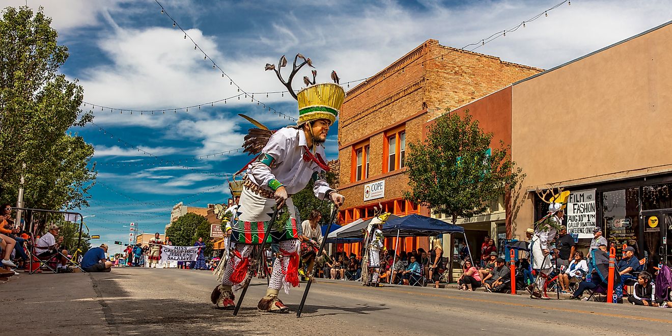 Gallup Inter-tribal Indian Ceremonial in Gallup, New Mexico. Image credit Joseph Sohm via Shutterstock