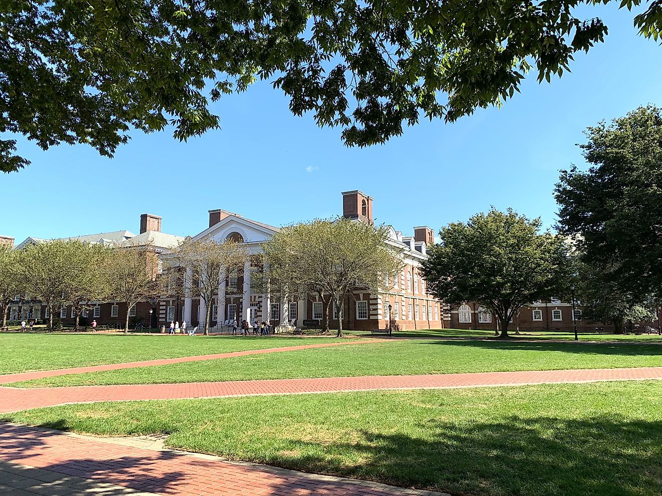 uPont Hall on the campus of the University of Delaware in Newark. Image credit: James Kirkikis / Shutterstock.com.